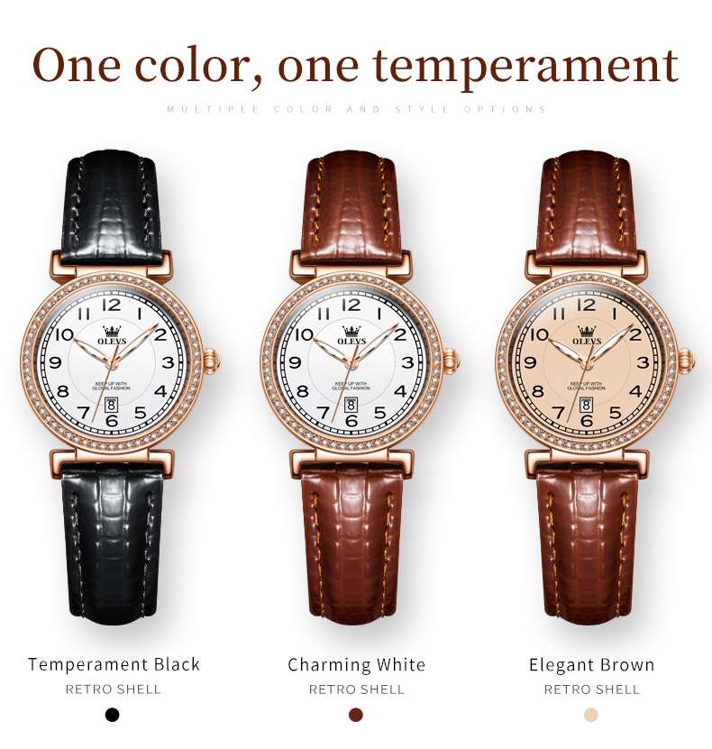 OLEVS 5590 Women's Retro Style Quartz Watch