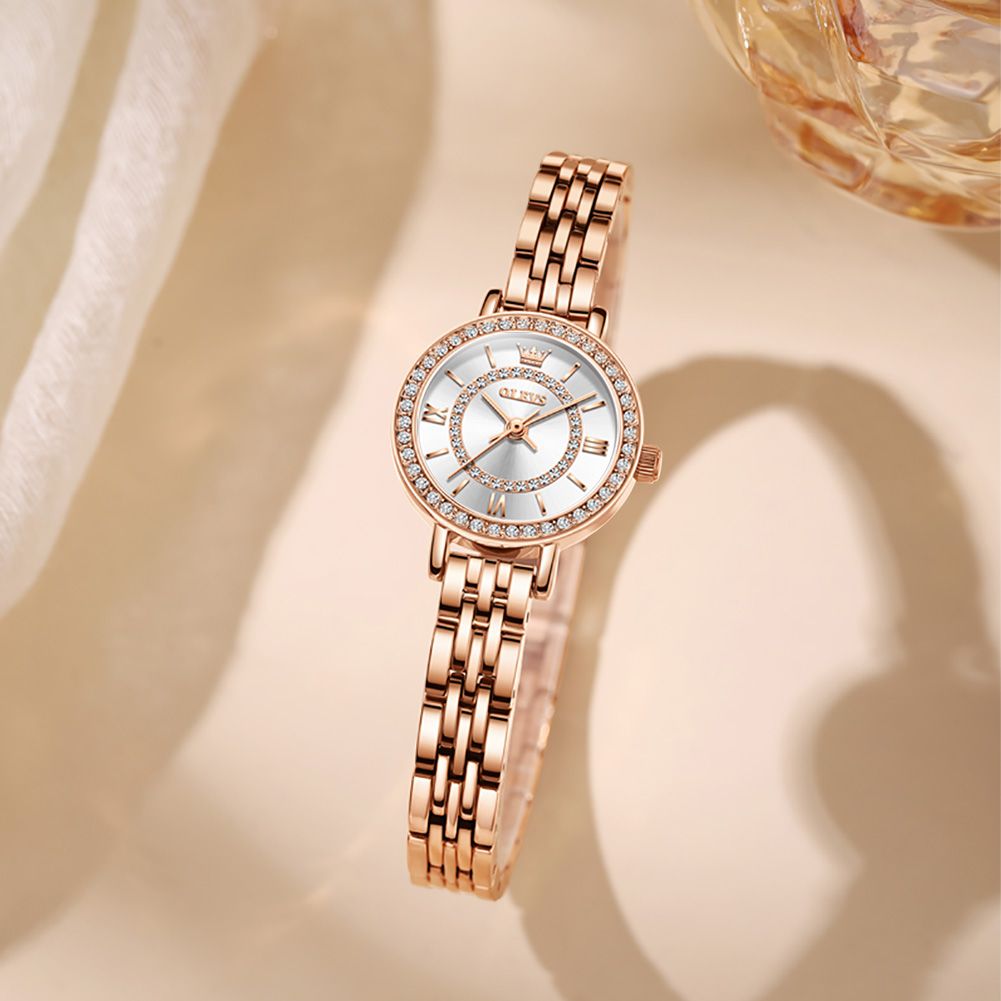 Olevs Watch 5508 Rose Gold Diamond