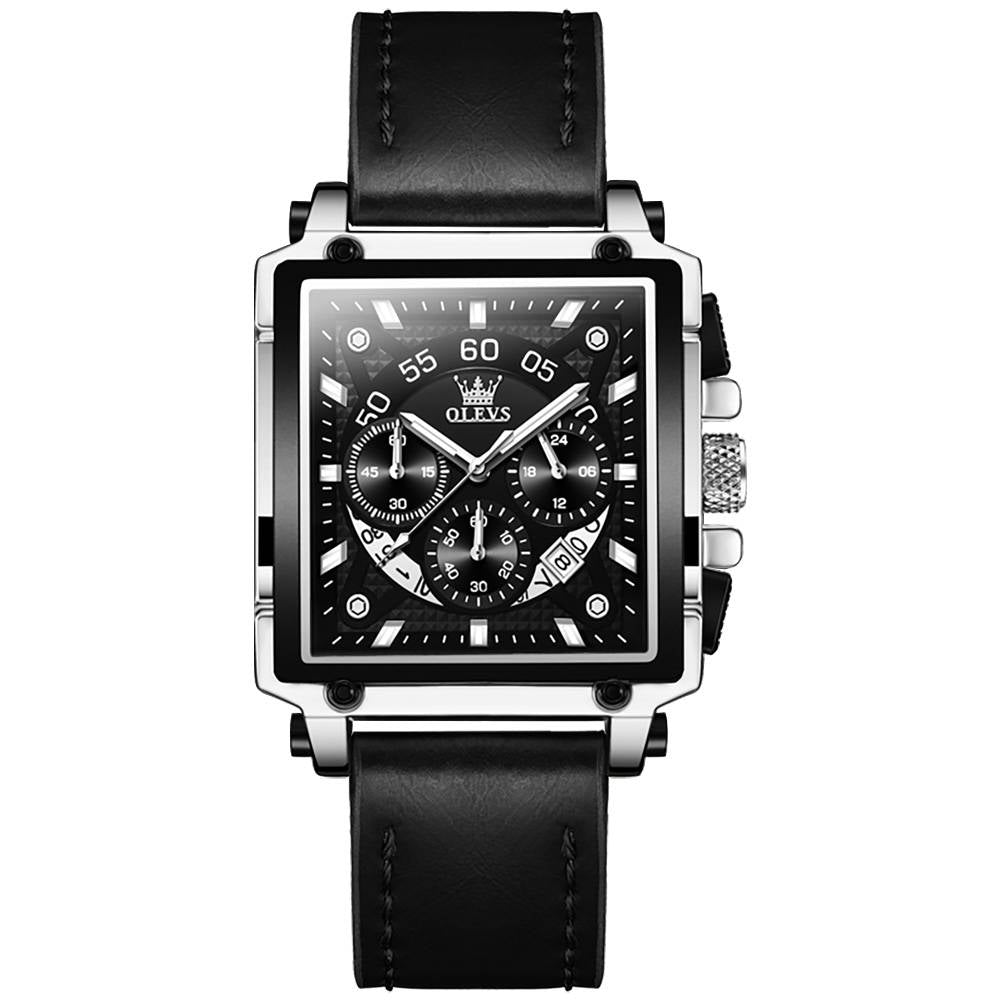 #Color_Black Strap - Black Dial Silver Trim