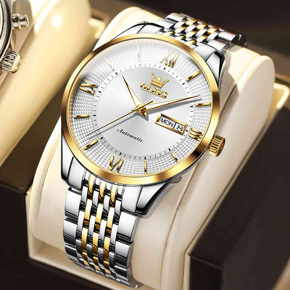 OLEVS Watch 6657 stainless steel strap mechanical watch