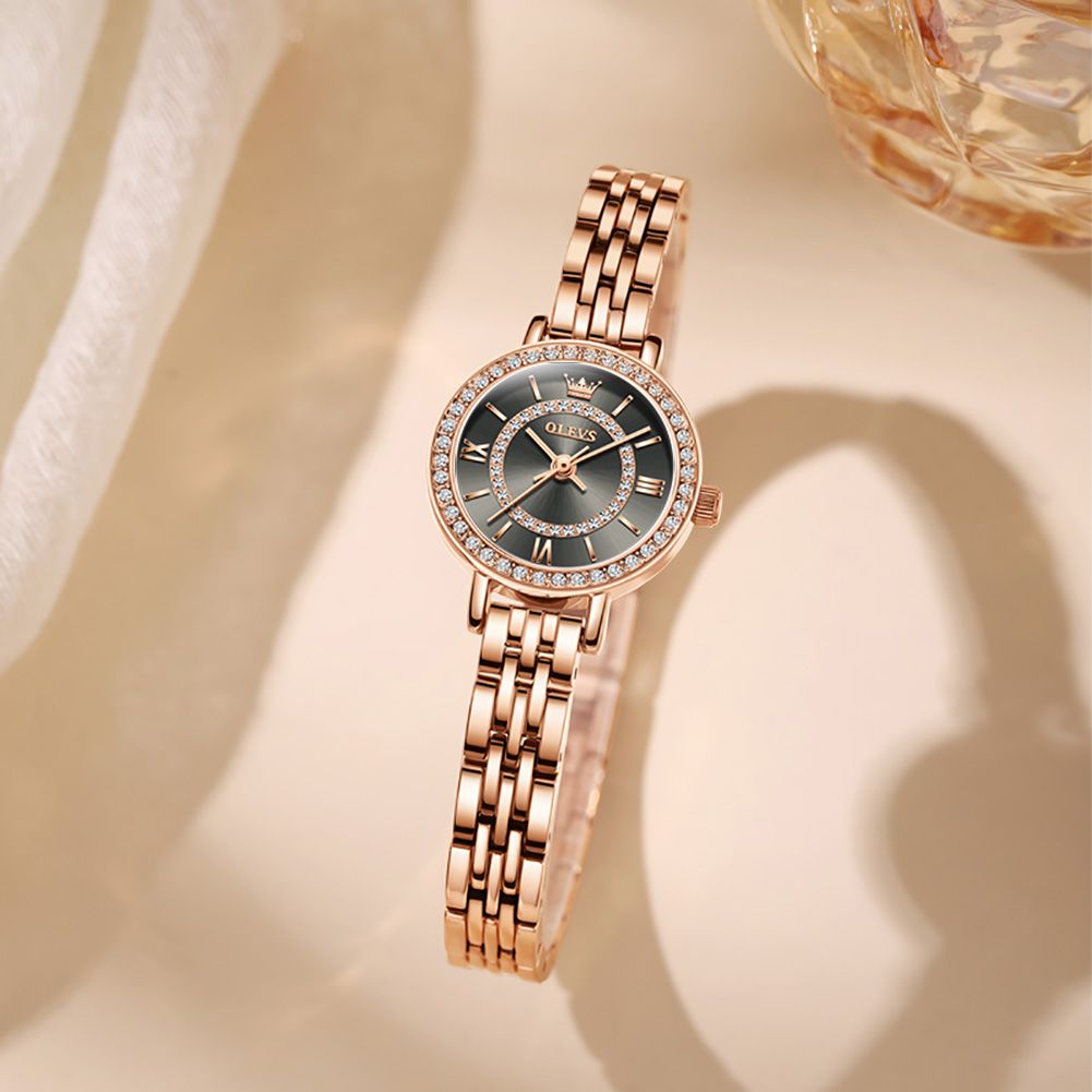 Olevs Watch 5508 Rose Gold Diamond