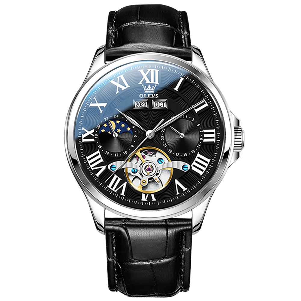 #color_Black Strap-Black Dial Silver Trim