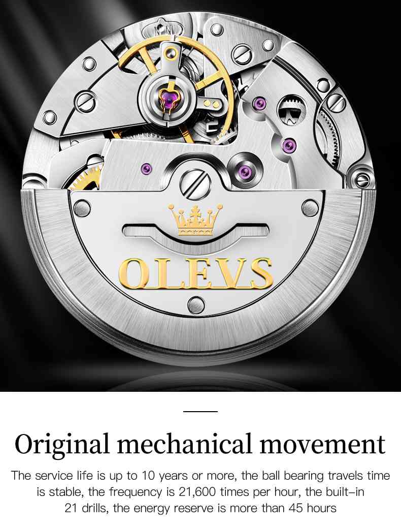 OLEVS 6603 Luxus-Automatikuhr in mehreren Farben – die perfekte Mischung aus Präzision und Eleganz