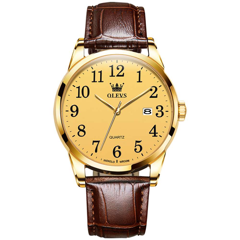 #Color_Brown Strap-Full Gold