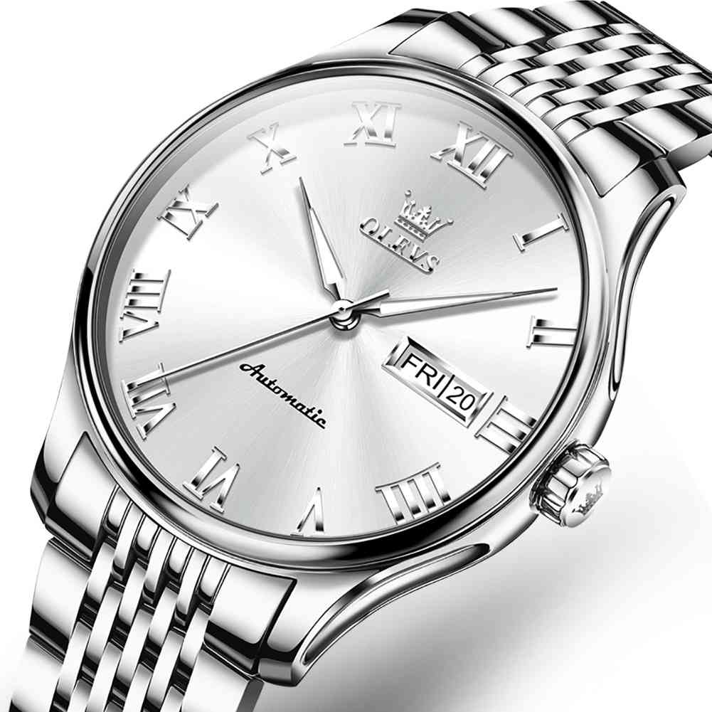 #color_Silver Strap - White Dial Silver Trimr