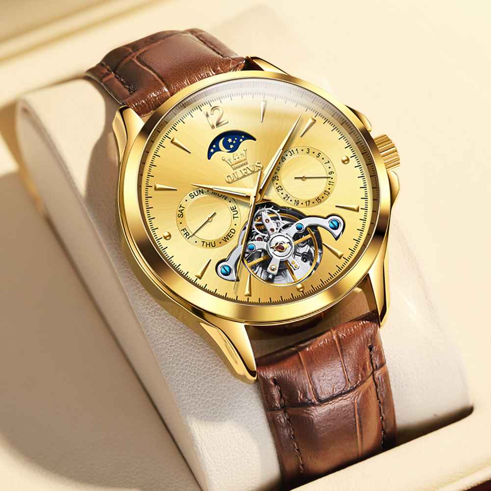 #color_Brown Strap-Full Gold