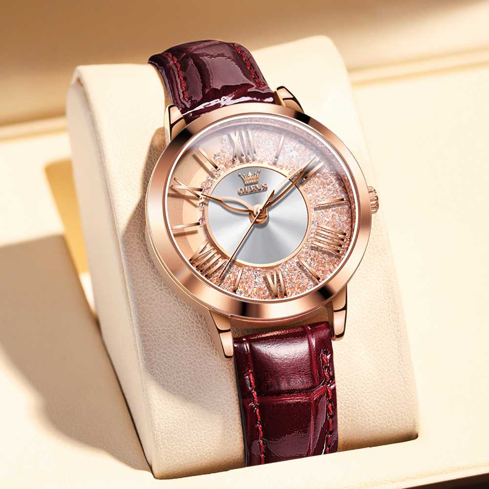 #Color_Brown Strap-Full Rose Gold